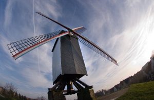 One of the preserved windmills